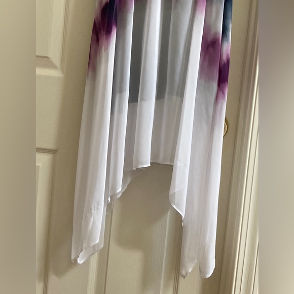 Simply Vera Vera Wang Sleeveless V Neck Shark-bite Hem Dress Size XS - Picture 7 of 12